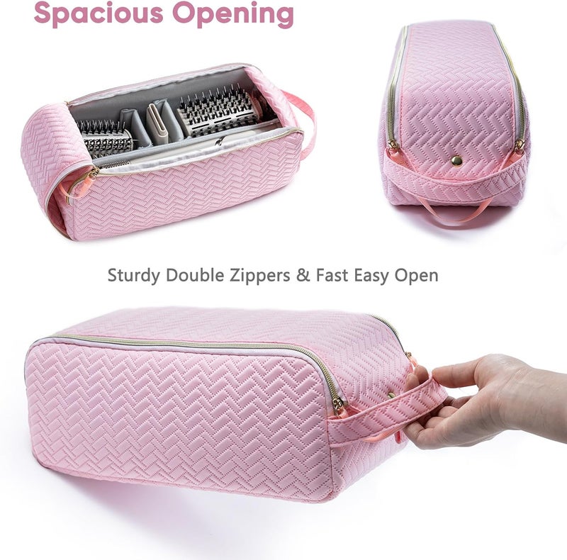 ELCUPA Large Hair Tools Travel Bag Compatible with Shark FlexStyle, Revlon & Dyson | Hair Dryer Brush Organizer, Flat Iron, Curling Iron, Makeup & Cosmetic Bag for Travel Essentials - Image 5